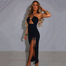 Vestido Longo Com Fenda Lateral