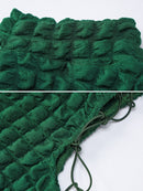 Vestido Cristal Gola Alta Verde