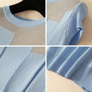 T-Shirt De Malha Decote Redondo