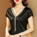 Blusa de Cetim Lila
