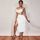 Vestido Midi Com Fenda Lateral Night