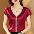 Blusa de Cetim Lila
