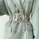 Cinto Transparente Fivela Dourada