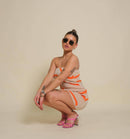 Vestido Midi Tubinho Laranja