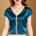 Blusa de Cetim Lila