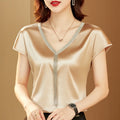 Blusa de Cetim Lila