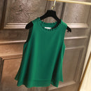 Blusa Regata Com Babados Chiffon