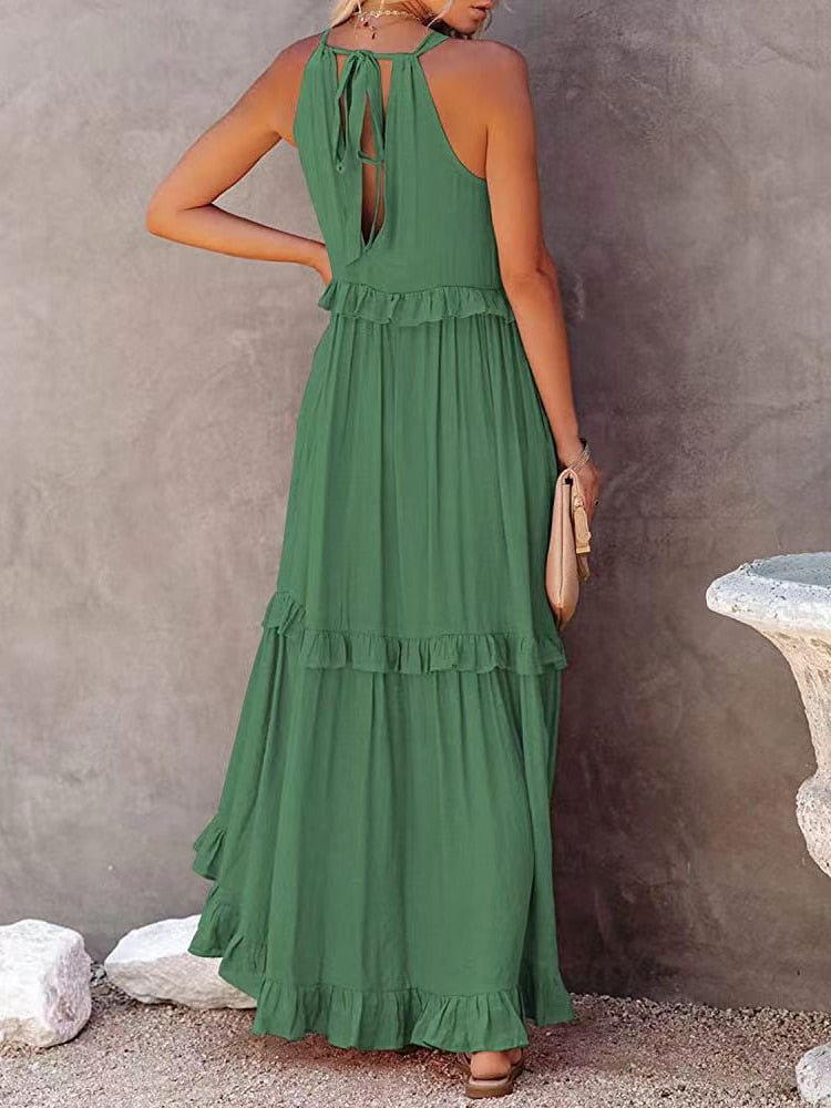 Vestido Longo Plissado