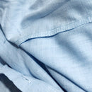 Camisa Básica De Linho Azul