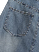 Saia Jeans Longa Com Fenda