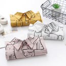 Camisa Manga Comprida Estampa Felinos